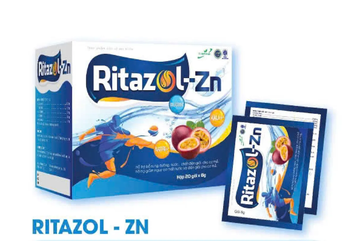 Ritazol-Zn - Bổ Sung Nước & Chất Điện Giải, Kẽm Cho Cơ Thể | TCOPHAR