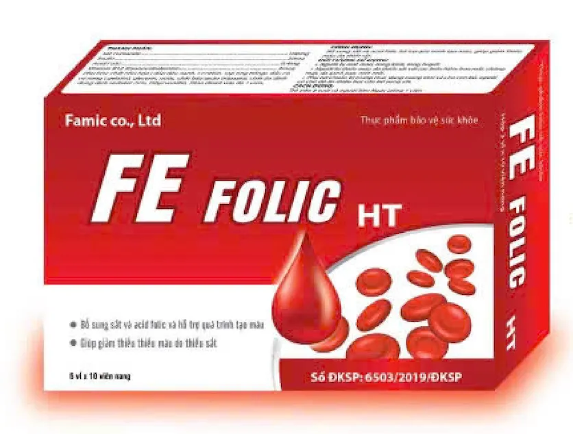 FE FOLIC HT - Bổ Sung Sắt & Acid Folic, Hỗ Trợ Tạo Máu & Phòng Thiếu Máu