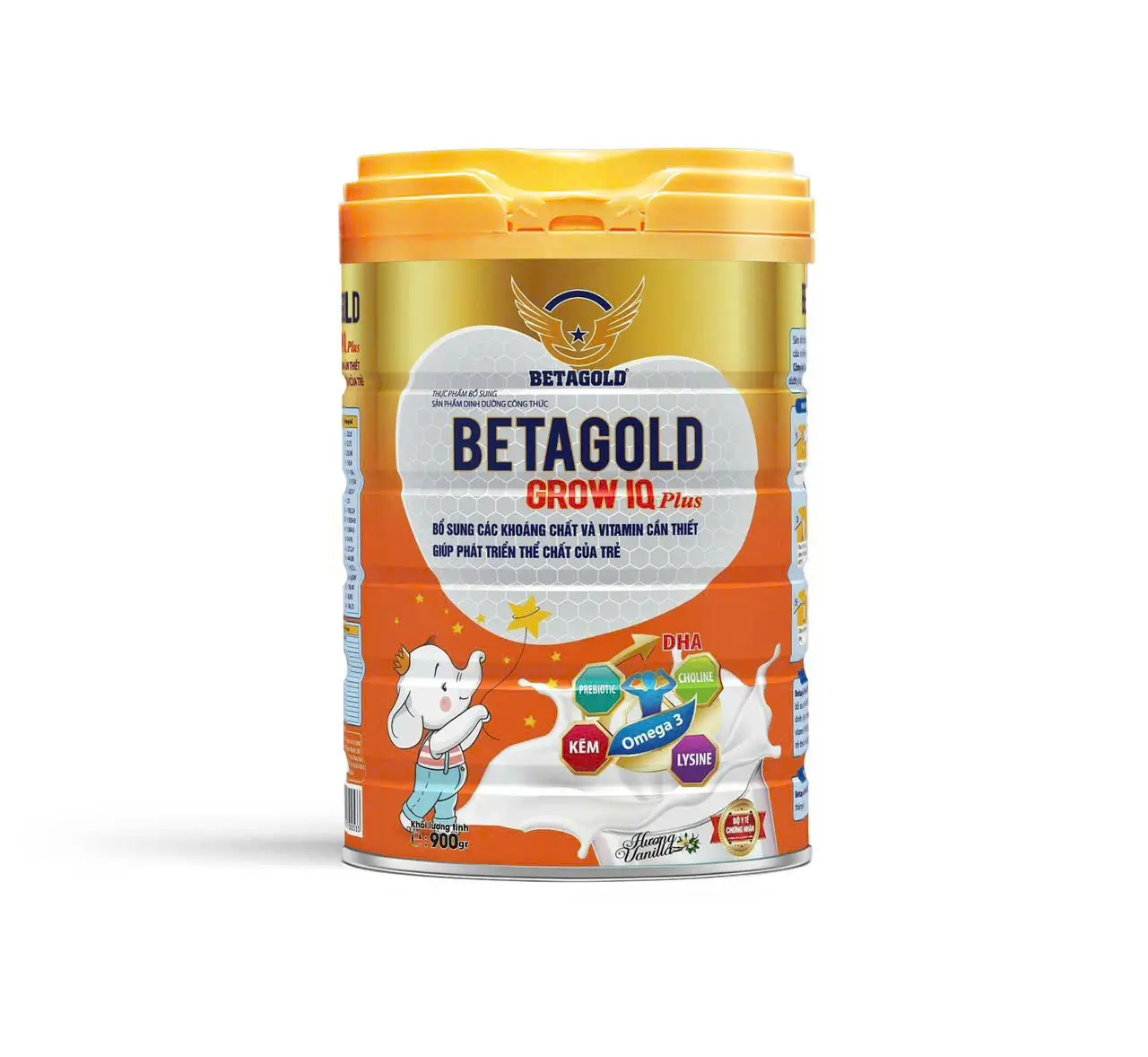 Sữa BETAGOLD GROW IQ PLUS cho trẻ từ 6-36 tháng tuổi (Hộp 900gr)