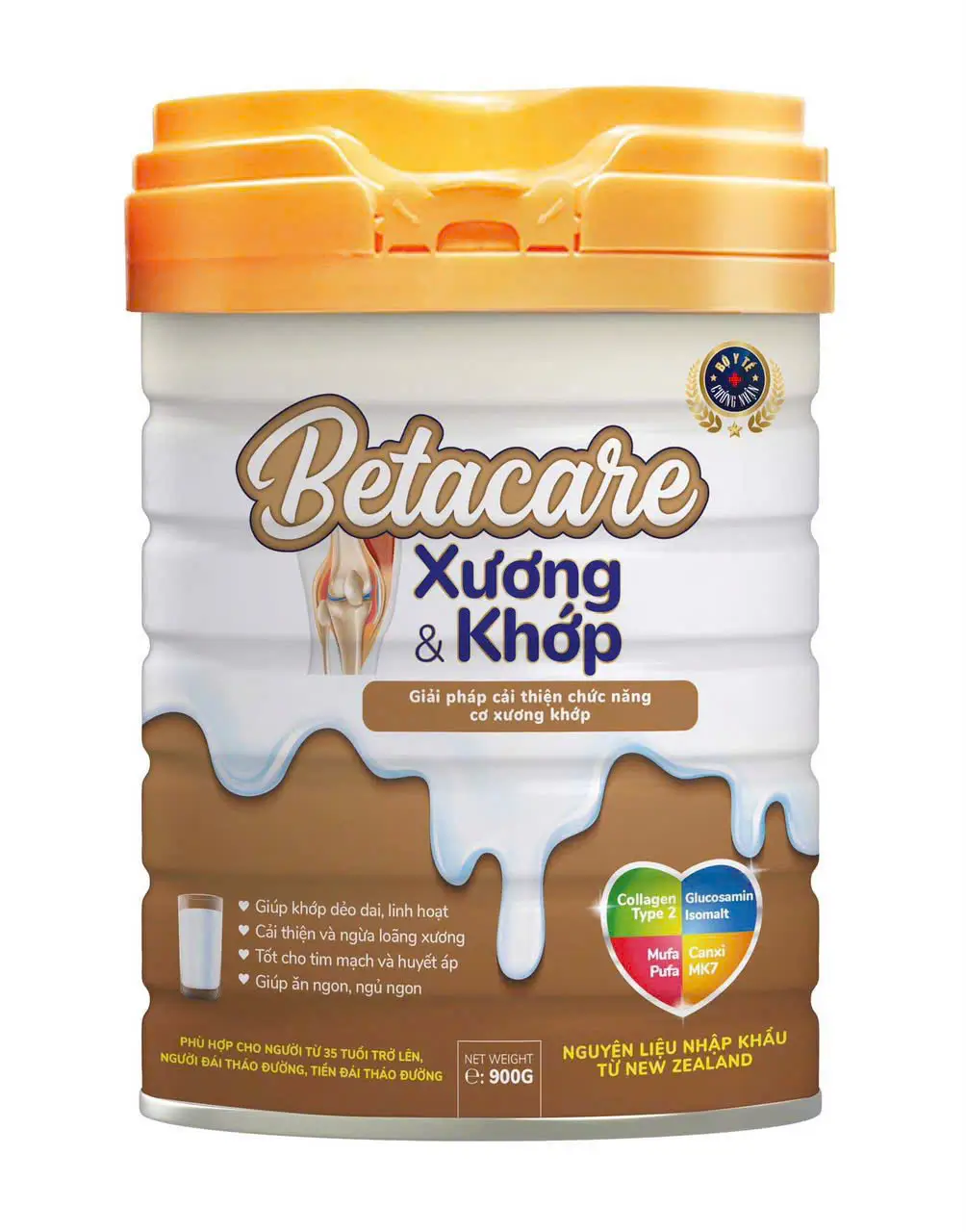 Sữa BETACARE XƯƠNG & KHỚP giải pháp cải thiện chức năng cơ xương khớp (Hộp 900gr)