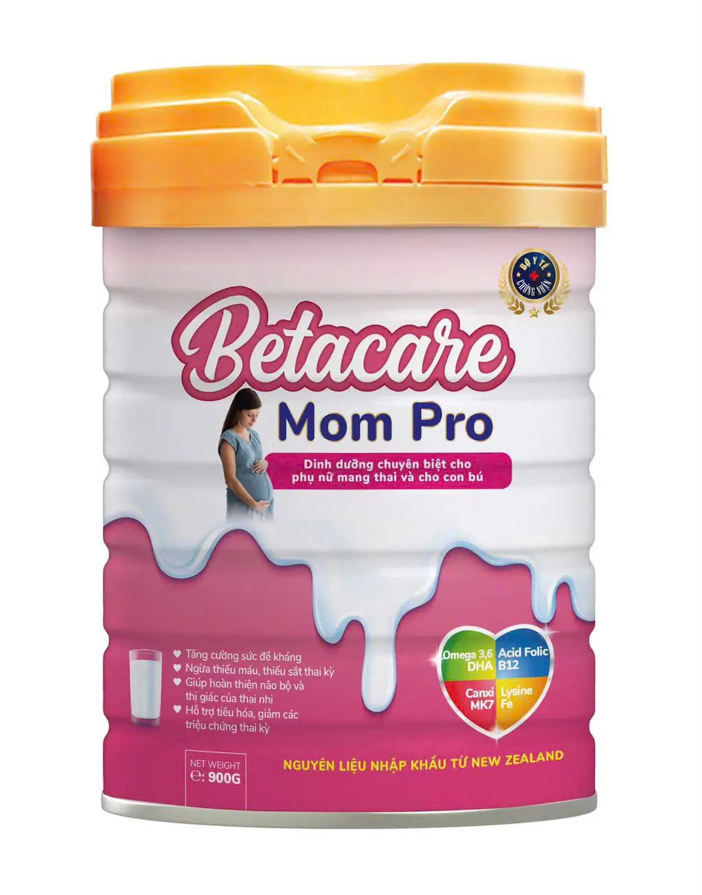 Sữa BETACARE MOM PRO dinh dưỡng chuyên biệt phụ nữ mang thai và cho con bú (Hộp 900gr)