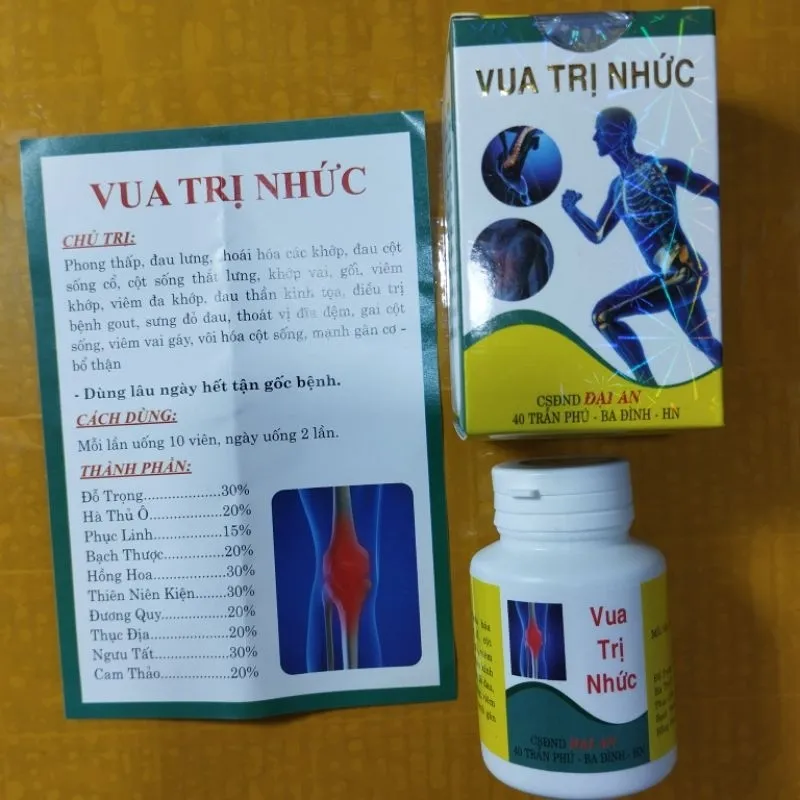 Vua Trị Nhức Đại An – Giải Pháp Hiệu Quả Cho Đau Nhức Xương Khớp