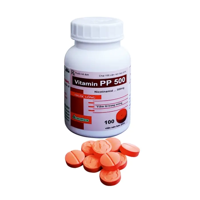 Vitamin PP 500mg Vacopharm (Chai 100 viên) – Bổ sung vitamin PP