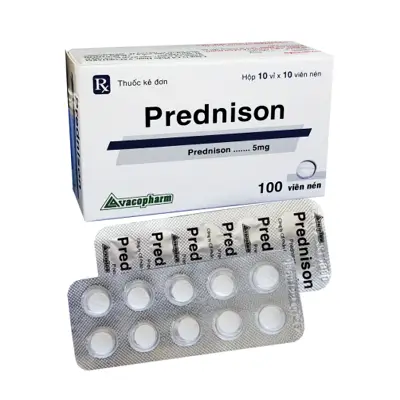 Thuốc kháng viêm PREDNISON (Hộp 10 vỉ x 10 viên)
