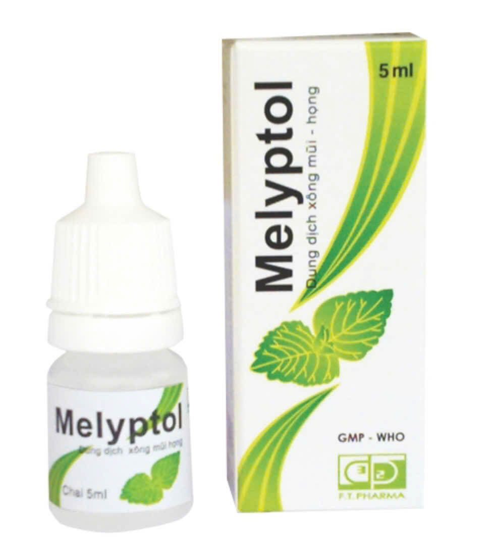 Thuốc xông mũi họng Melyptol Dược 3-2 điều trị viêm nhiễm đường hô hấp (5ml)