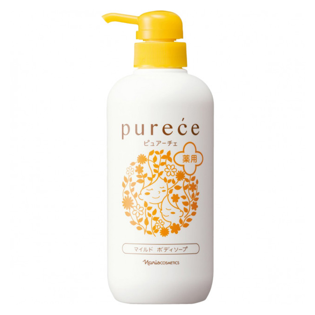 Sữa Tắm Naris Dưỡng Ẩm Da Hương Cam Quýt 550ml Purece Medicated Body Soap LS