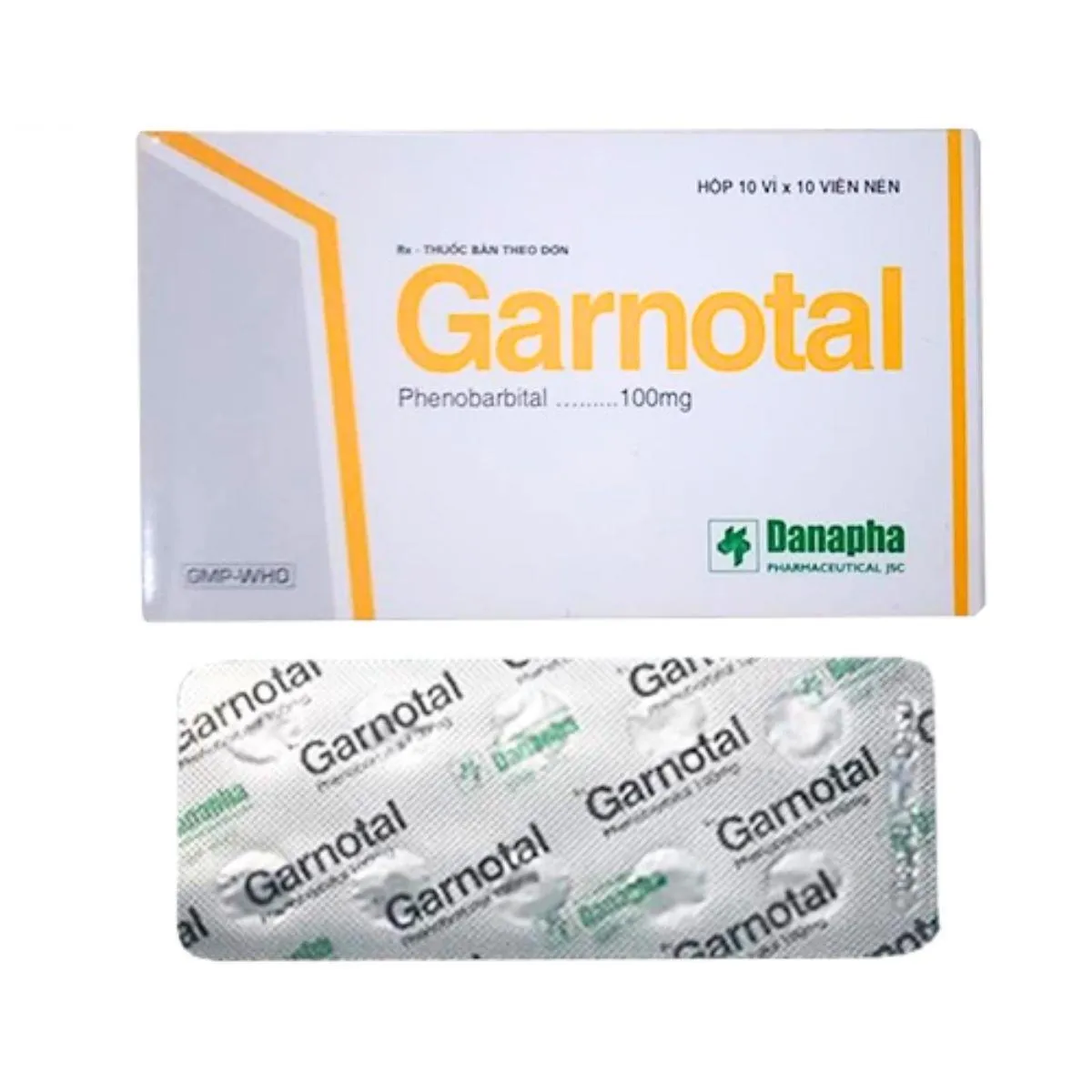 Garnotal 100mg Danapha – Thuốc Phenobarbital chống động kinh, co giật, an thần hiệu quả