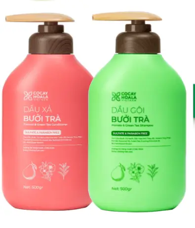 Combo Gội Xả Thảo Dược Bưởi Trà 500g