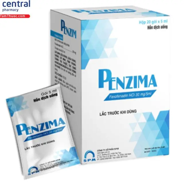 Penzima (gói) điều trị viêm mũi dị ứng và mày đay mãn tính vô căn