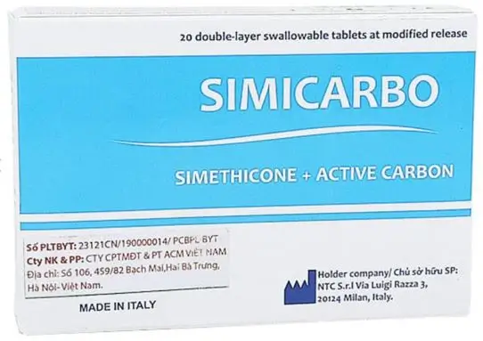 Simicarbo trị đầy hơi chướng bụng