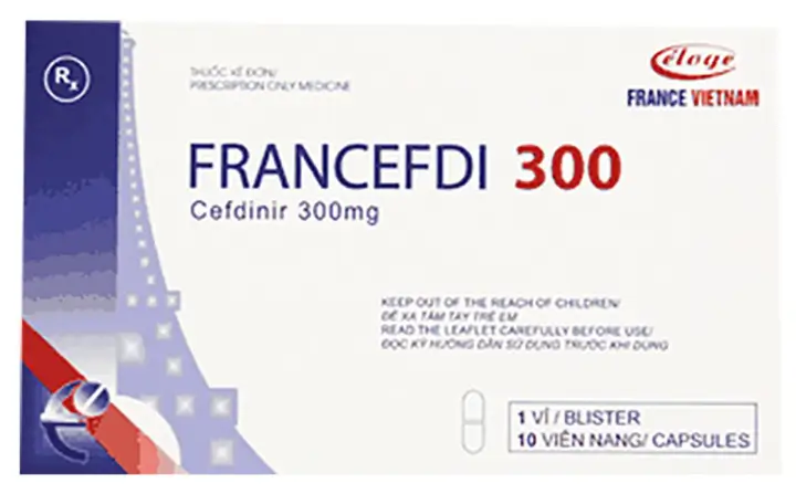Francefdi 300 điều trị các bệnh liên quan đến nhiễm trùng nhiễm khuẩn