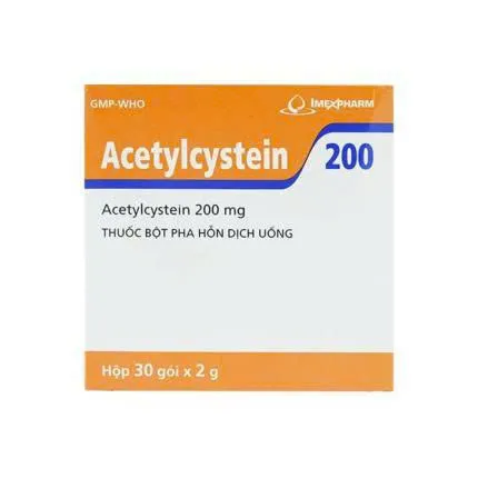 Acetylcystein 200mg Imex (H/30g) - Thuốc Long Đờm Acetylcysteine Chính Hãng Imex Điều Trị Ho Có Đờm Hiệu Quả
