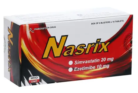 Thuốc Nasrix DaViPharm điều trị tăng cholesterol huyết tiên phát (6 vỉ x 10 viên)