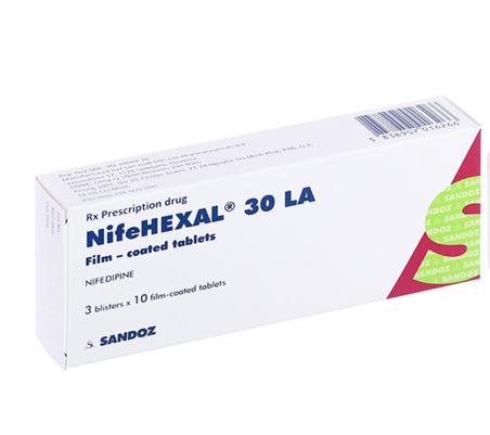 Viên nén NifeHexal 30 LA Sandoz điều trị tăng huyết áp