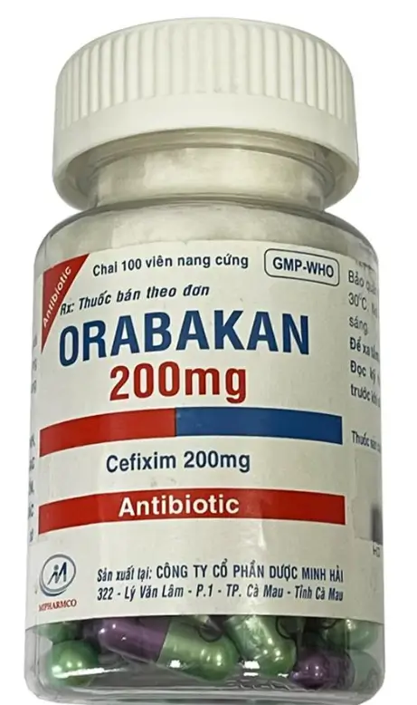 Orabakan 200mg điều trị các bệnh lý viêm nhiễm