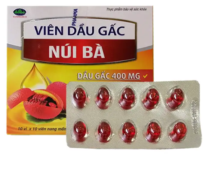 Viên Dầu Gấc Núi Bà hỗ trợ tình trạng quáng gà, hỗ trợ giúp làm sáng mắt