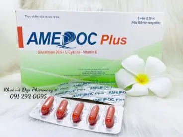 AMEPOC PLUS – Viên uống giảm thâm nám, tàn nhang, giúp chắc da, tóc, móng