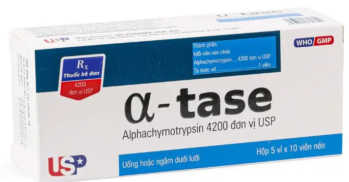 α-Tase điều trị trong những trường hợp bị chấn thương hoặc phải tiến hành phẫu thuật để giúp giảm phù nề có thể uống hoặc ngậm
