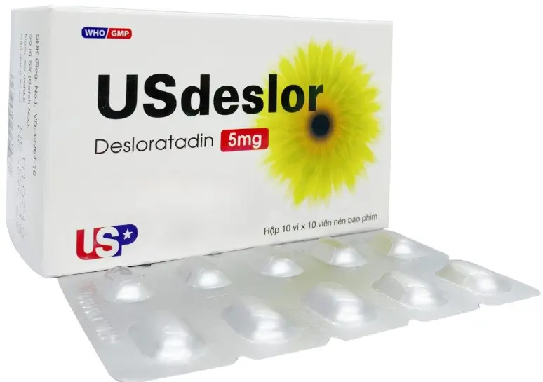 USdeslor 5mg điều trị các triệu chứng do dị ứng gây ra