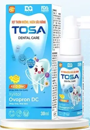 Xịt chống sâu răng cho bé TOSA – Bảo vệ men răng chắc khỏe An toàn Chăm sóc làm sạch miệng, Lọ 30ml