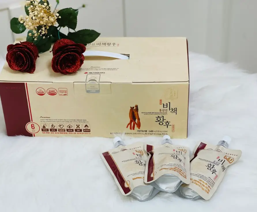 Hongsamjin Bichaek Hwanghu Korean Red Ginseng Extract (120ml x 20 túi) – Daedong