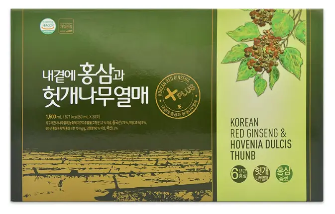 Korean Red Ginseng & Hovenia Dulcis Thunb (50 ML x 30g) – Daedong