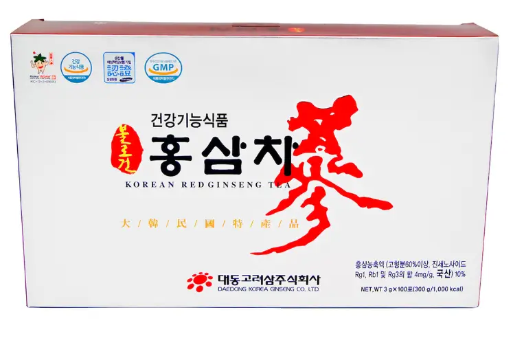 Trà hồng sâm 4mg/g (3g*100) – Daedong