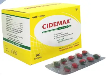Thuốc Cidemax Softgel - Điều trị viêm mũi dị ứng (20 vỉ x 10 viên)