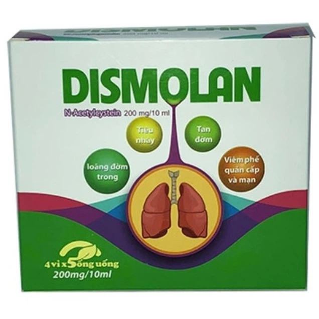 Dismolan 200 mg/10 ml CPC1 – Thuốc tiêu đờm nhanh, hiệu quả cao