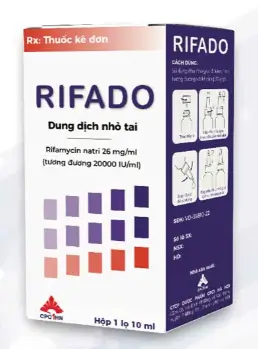 RIFADO KHÁNG SINH NHỎ TAI TRONG CÁC TRƯỜNG HỢP CHẢY MỦ TAI