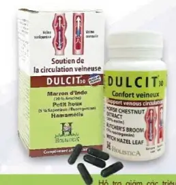 DULCIT HỖ TRỢ ĐIỀU TRỊ SUY GIẢN TĨNH MẠCH NHẬP KHẨU NGUYÊN HỘP TỪ PHÁP