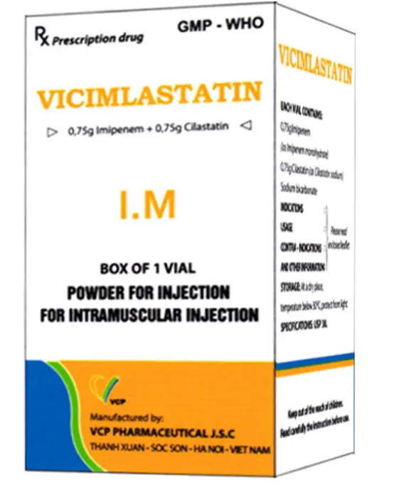 Vicimlastatin điều trị những nhiễm khuẩn ổ bụng, nhiễm khuẩn ở da