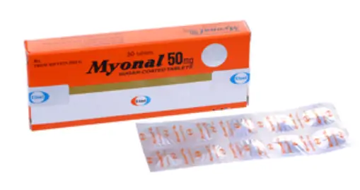 Myonal Eperison 50mg hộp 3 vỉ x 10 viên nén Eisai Nhật Bản