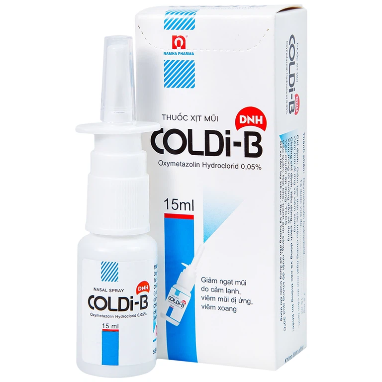 Coldi B Nam Hà (C/15ml) – Xịt mũi giúp giảm ngạt, thông mũi nhanh chóng