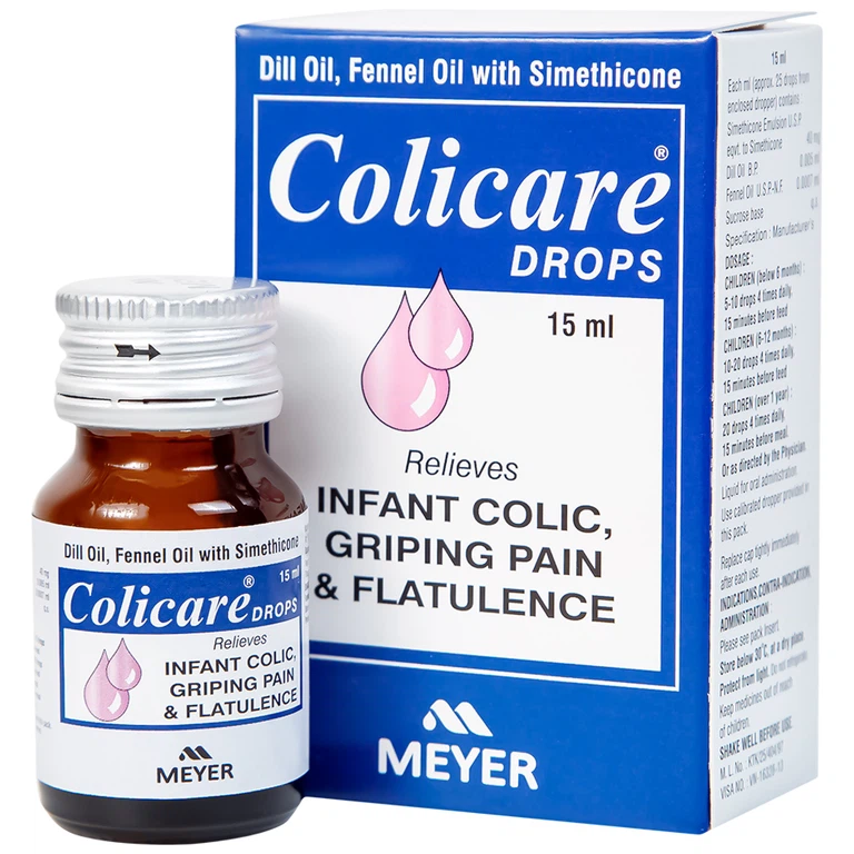 Colicare Drops Meyer (C/15ml) – Giảm chướng bụng, đầy hơi nhanh chóng
