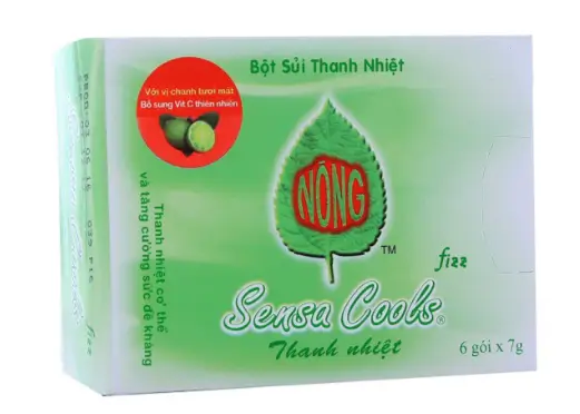 Sensa Cool thanh nhiệt hộp 6 gói x 7g bột sủi Sari Enesis