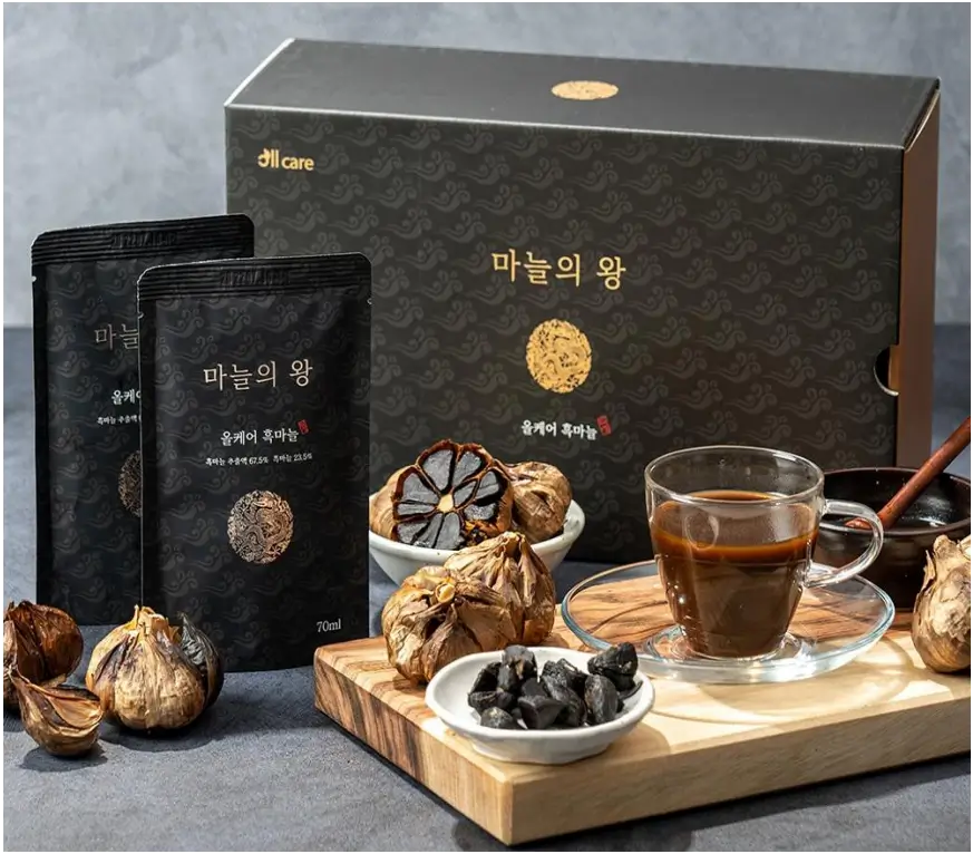 NƯỚC CHIẾT XUẤT TỎI ĐEN ALL CARE BLACK GARLIC 2100 ml (70 ml x 30 gói)/ hộp