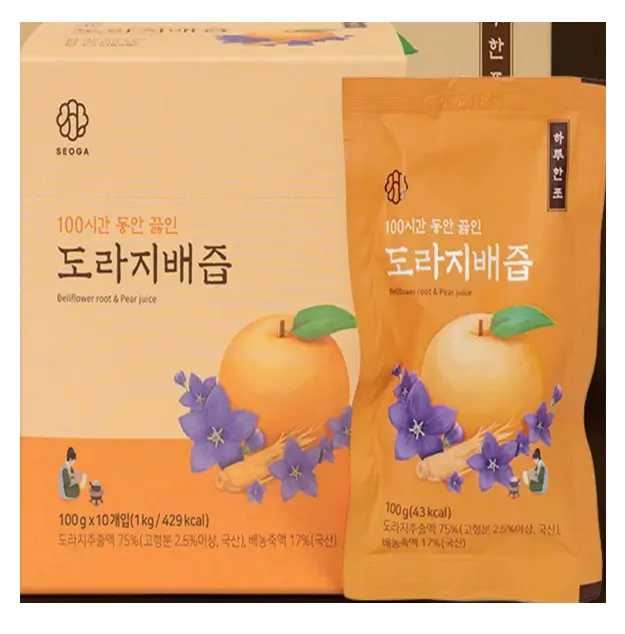 NƯỚC ÉP HOA CÁT CÁNH VÀ LÊ BELLFLOWER ROOT & PEAR JUICE (100g x 10 gói)/1 hộp