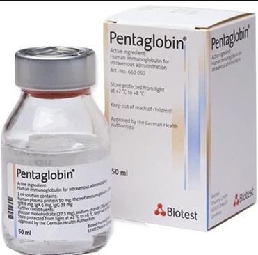 Pentaglobin bổ sung kháng thể Immunoglobin