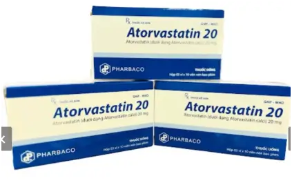 ATORVASTATIN 20 mg Công ty cổ phần dược phẩm trung ương 1-PHARBACO sản xuất