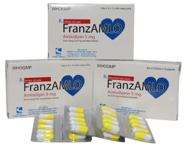 FranzAMLO Công ty cổ phần dược Trung ương 3 sản xuất (Có kết quả tương đương sinh học)