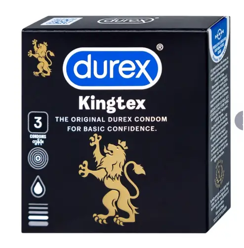 Bao cao su Durex Kingtex ôm sát, vừa vặn (49mm - 3 cái)