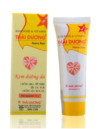 Kem bôi nghệ và Vitamin Thái Dương Nano Bạc giúp mờ thâm sẹo, nám (20g)