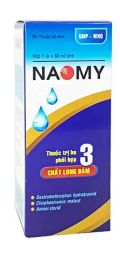 Siro Naomy TW3 giảm các triệu chứng ho do cảm lạnh, cảm cúm, họ khan, họ dị ứng (60ml)