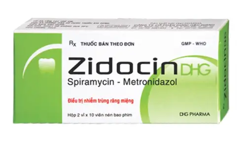 Thuốc Zidocin DHG điều trị nhiễm trùng răng miệng cấp tính (2 vỉ x 10 viên)
