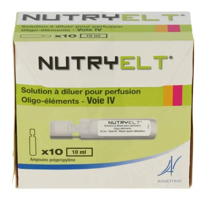 NUTRYELT Bổ sung các nguyên tố vi lượng thiết yếu qua đường tĩnh mạch