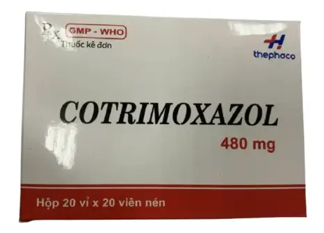 Viên nén COTRIMOXAZOL 480MG Thephaco điều trị nhiễm khuẩn (20 vỉ x 20 viên)