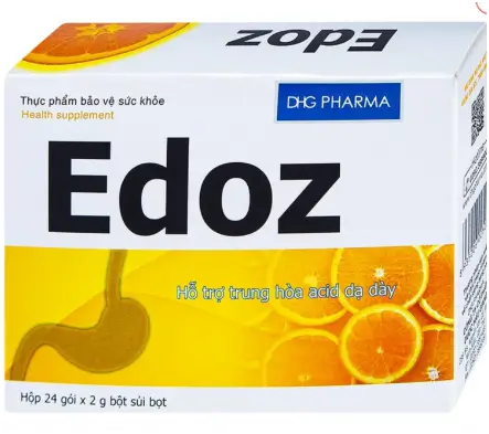 Bột sủi bọt Edoz DHG hỗ trợ trung hòa acid dạ dày (24 gói x 2g)