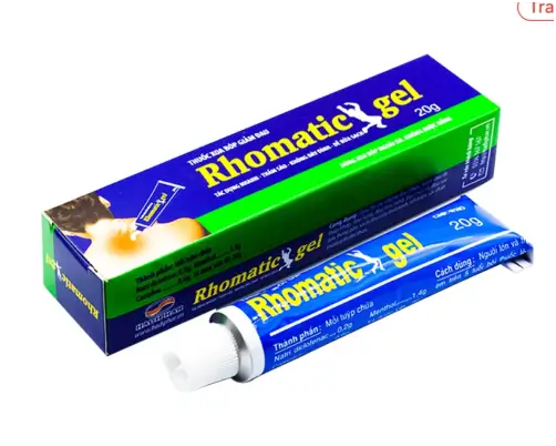 Gel Rhomatic Hadiphar điều trị đau nhức xương khớp, đau mỏi vai gáy (20g)