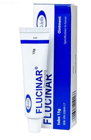 Thuốc mỡ Flucinar Jelfa điều trị viêm da (15g)